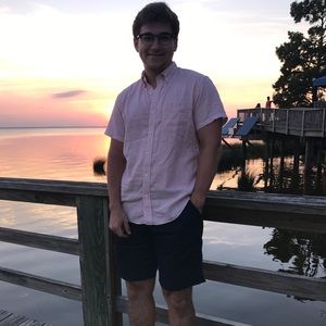 JCREW Pink striped button down